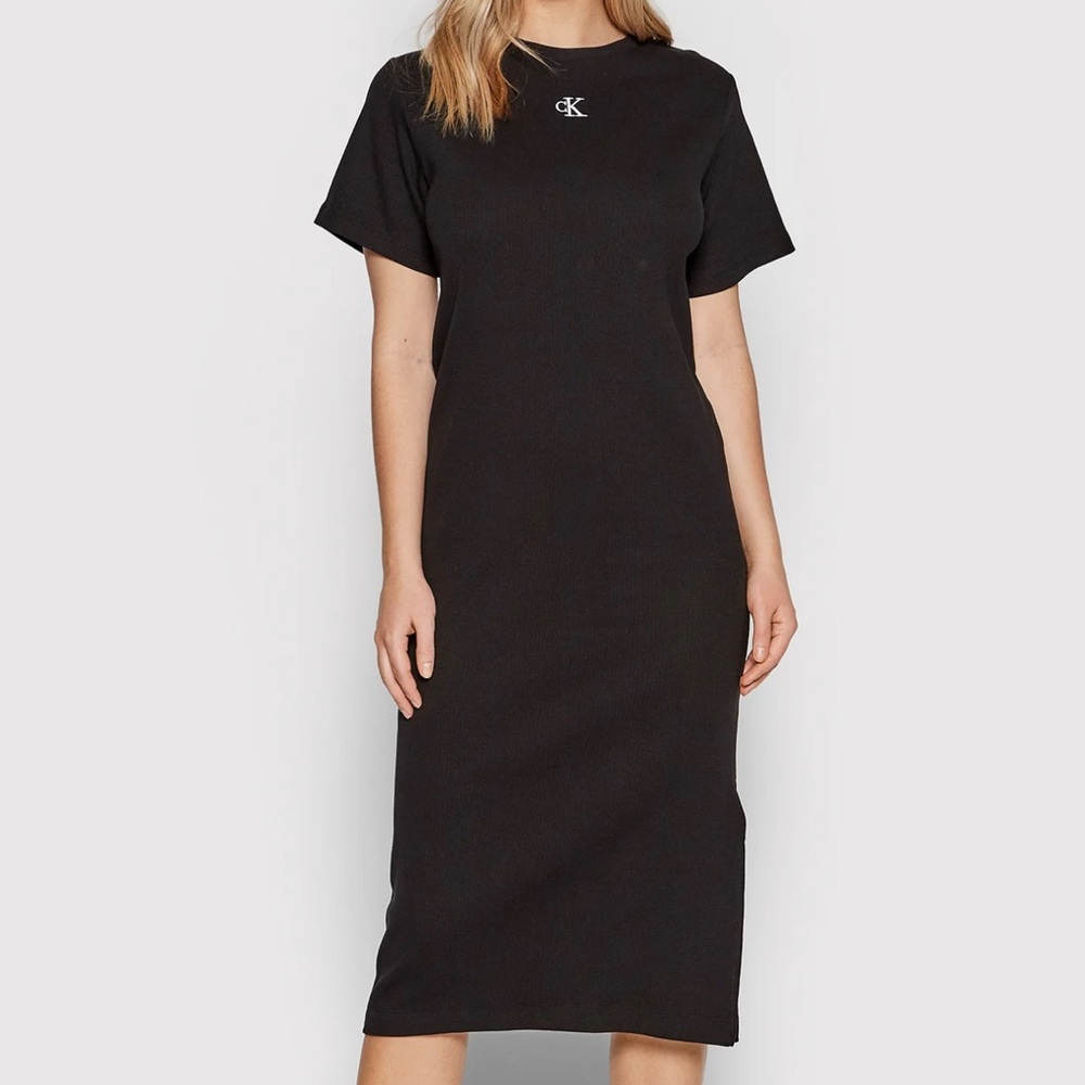 Calvin klein Jeans CK Rib long T-shirt dress